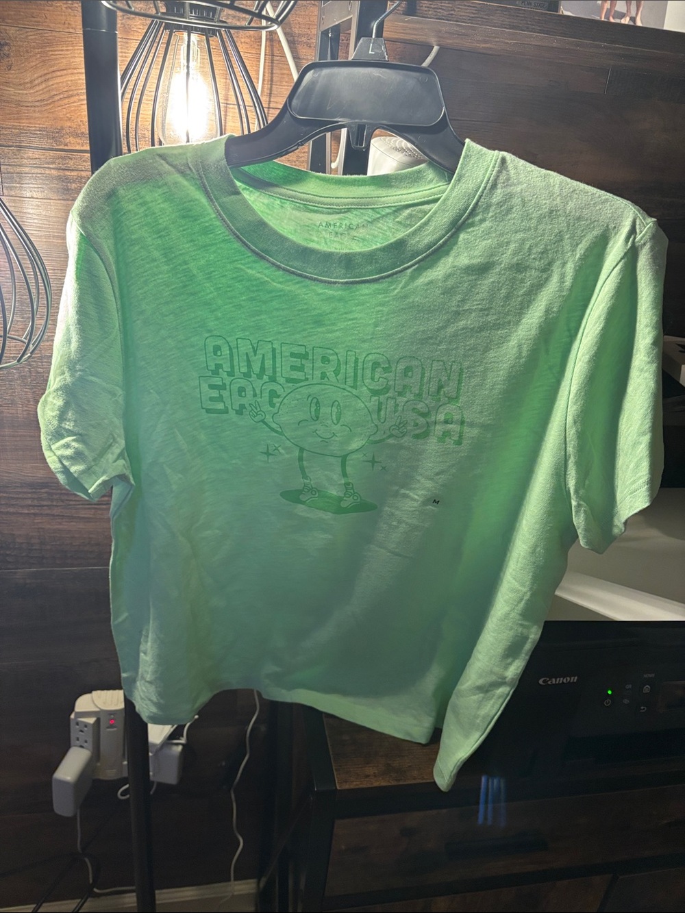 American Eagle Outfitters Neon Green Graphic Tee - Picture 6 of 6